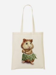 WOOOP Torba "Hamster Hula" w kolorze kremowym ze wzorem - 36 x 43 cm rozmiar: onesize. Brązowe shopper bag Wooop, bez wzorów, z bawełny, na ramię, bez dodatków. Za 39.99 zł.
