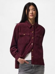 Pieces Koszula w kolorze bordowym rozmiar: XL. Czerwone koszule Pieces, xl, bez wzorów, bez kołnierzyka, bez ramiączek. Za 85.95 zł.