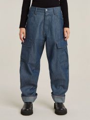 G-Star Dżinsy "Cargo 3D" - Boyfriend fit - w kolorze niebieskim rozmiar: W31. Niebieskie jeansy G-Star, z aplikacjami, retro. Za 251.53 zł.