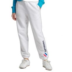 Spodnie turystyczne damskie Superdry Code Sl Applique dresowe. Brązowe spodnie dresowe Superdry, bez wzorów, z bawełny. Za 172.00 zł.