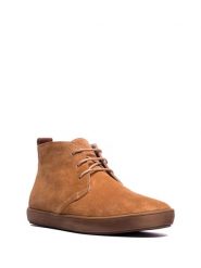 Comfortfusse Skórzane trzewiki w kolorze brązowym rozmiar: 39. Brązowe botki Comfortfüße, bez wzorów, ze skóry, z okrągłym noskiem, bez obcasa, bez zapięcia. Za 304.99 zł.