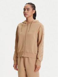 Guess Bluza V5YQ00 KB3P2 Beżowy Regular Fit. Brązowe bluzy Guess, m, z aplikacjami, z bawełny, bez ramiączek, bez kaptura. Za 299.99 zł.