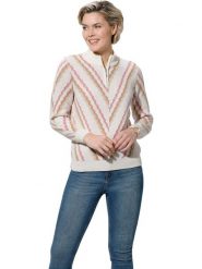 WITT WEIDEN Sweter w kolorze biało-karmelowym rozmiar: 40. Białe swetry WITT WEIDEN, bez wzorów, bez ramiączek. Za 34.99 zł.