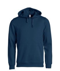 Clique Basic Hoody — solidna bluza z kapturem – dark navy. Niebieskie bluzy CLIQUE, l, bez wzorów, z bawełny, bez ramiączek, z kapturem. Za 172.75 zł.