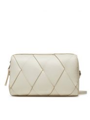 Calvin Klein Torebka Ck Woven Camera Bag K60K613002 Écru. Listonoszki Calvin Klein, bez wzorów, ze skóry, bez dodatków. Za 289.99 zł.