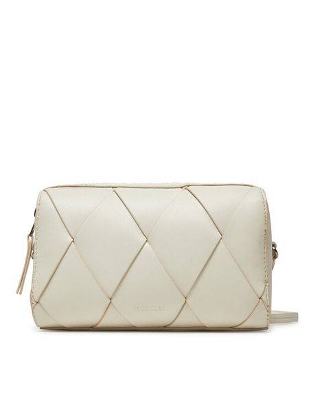 Calvin Klein Torebka Ck Woven Camera Bag K60K613002 Écru. Listonoszki Calvin Klein, bez wzorów, ze skóry, bez dodatków. Za 289.99 zł.