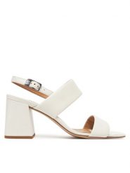 HÖGL Sandały Peach 9-106500 Biały. Białe sandały Högl, bez wzorów, ze skóry, bez obcasa, na słupku, bez zapięcia. Za 489.99 zł.