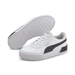 Buty do chodzenia damskie Puma Carina L. Białe buty do biegania Puma, bez wzorów, z materiału, bez zapięcia, do biegania. Za 358.00 zł.