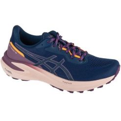 Damskie Buty Do Biegania Z Kontrastowymi Detalami. Niebieskie buty do biegania ASICS, bez wzorów, bez zapięcia, do biegania. Za 793.99 zł.