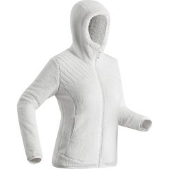 Polar turystyczny - SH100 Ultra-Warm - damski. Białe bluzy z polaru QUECHUA, m, bez wzorów, z dzianiny, trekkingowe. Za 129.99 zł.