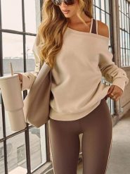 LA Angels Sweter w kolorze beżowym rozmiar: XL. Brązowe swetry LA Angels, xl, bez wzorów, bez ramiączek. Za 165.99 zł.