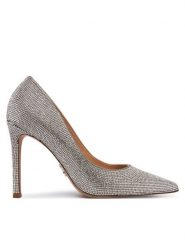 Steve Madden Szpilki Thrive-R SM11004880 Srebrny. Szare szpilki Steve Madden, bez wzorów, z materiału, bez obcasa, na szpilce, bez zapięcia. Za 599.99 zł.