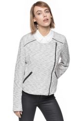 DAMSKI ŻAKIET TOM TAILOR FEMININE BOUCLE JACKET. Czarne marynarki i żakiety Tom Tailor, xl, bez wzorów, z dzianiny, bez ramiączek. Za 159.99 zł.