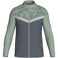 Poliestrowa bluza dresowa Jako Iconic. Szare bluzy JAKO, xl, bez wzorów, z dresówki, bez ramiączek, z kapturem. Za 177.70 zł.