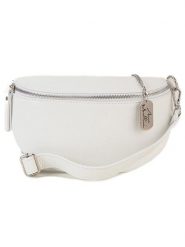 Anna Morellini Skórzana saszetka "Berenice" w kolorze białym - 25 x 14 x 1 cm rozmiar: onesize. Białe nerki i saszetki Anna Morellini, bez wzorów, z materiału, sportowe, bez dodatków. Za 130.99 zł.