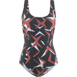 Kostium kąpielowy wyszczuplający bonprix czarno-biały. Bielizna modelująca marki bonprix. Za 49.99 zł.