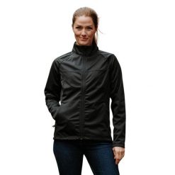 Kurtka Damska Greenwich Soft Shell. Czarne kurtki STORMTECH, l, bez wzorów, z materiału, bez kaptura. Za 253.99 zł.