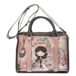 Różowa Torebka Anekke Stylowy Kuferek Damski. Czerwone torebki klasyczne Anekke, bez wzorów, eleganckie, bez dodatków. Za 399.00 zł.