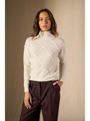 Perfect Cashmere Kaszmirowy sweter "Selania" w kolorze kremowym rozmiar: S. Brązowe swetry Perfect Cashmere, s, bez wzorów, z kaszmiru, bez ramiączek. Za 308.18 zł.