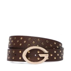 Pasek Damski Guess. Brązowe paski Guess, z aplikacjami. Za 255.99 zł.