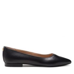 Baleriny LAUREN RALPH LAUREN. Czarne baleriny Lauren Ralph Lauren, bez wzorów, bez obcasa, bez zapięcia. Za 479.99 zł.