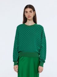 Scotch & Soda Sweter w kolorze zielonym rozmiar: M. Zielone swetry Scotch & Soda, m, bez wzorów, z bawełny, bez ramiączek. Za 205.93 zł.