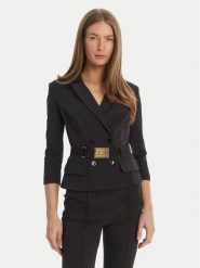 Elisabetta Franchi Marynarka GI-224-61E2-V590 Czarny Regular Fit. Czarne marynarki i żakiety Elisabetta Franchi, bez wzorów, z syntetyku, bez ramiączek. Za 2,509.00 zł.