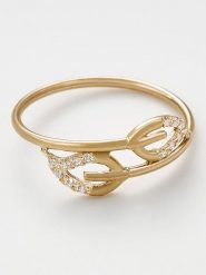 OR ÉCLAT Złoty pierścionek "Amy" z cyrkoniami rozmiar: 58. Żółte pierścionki Or Éclat, z cyrkonią, złote. Za 652.99 zł.