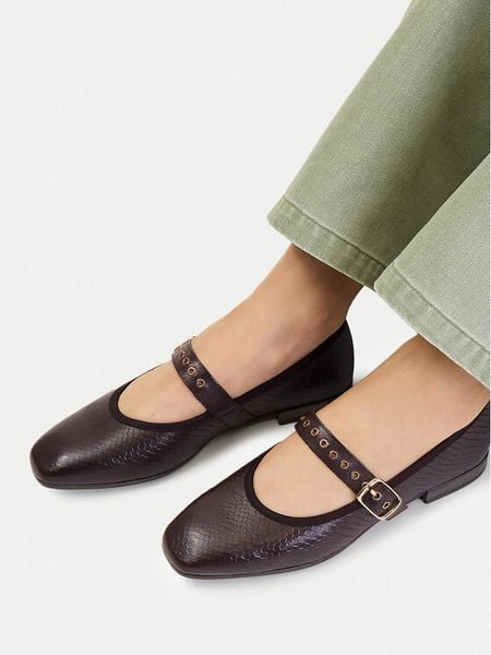 Lasocki Baleriny CEO-RST-ROMI-96 Brązowy ciemny. Brązowe baleriny Lasocki, bez wzorów, ze skóry, bez obcasa, bez zapięcia. Za 199.99 zł.