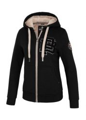 Bluza damska Pitbull rozpinana z kapturem Sherpa Ruffina. Białe bluzy PITBULL, m, z aplikacjami, z bawełny, klasyczne, bez ramiączek, z kapturem. Za 269.00 zł.