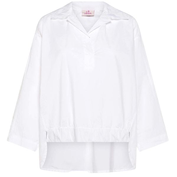 Polo Deha Koszula Parachute Damskie. Białe koszule Deha, s, bez wzorów, z bawełny, eleganckie, z asymetrycznym kołnierzem, bez ramiączek. Za 438.99 zł.