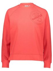 Napapijri Bluza w kolorze czerwonym rozmiar: S. Czerwone bluzy Napapijri, s, bez wzorów, bez kaptura. Za 202.98 zł.