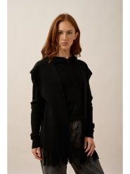 Just Cashmere Kaszmirowy sweter "Victoire" w kolorze czarnym rozmiar: L/XL. Czarne swetry Just Cashmere, l, bez wzorów, z kaszmiru, bez ramiączek. Za 630.99 zł.