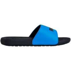 Klapki Puma Cool Cat 390881 07 niebieskie. Niebieskie klapki bez wzorów, z syntetyku, sportowe, bez obcasa, bez zapięcia. Za 158.66 zł.