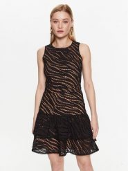 MICHAEL Michael Kors Sukienka codzienna MS381M48CT Czarny Regular Fit. Czarne sukienki MICHAEL Michael Kors, na co dzień, m, bez wzorów, z bawełny, bez kołnierzyka, bez ramiączek, proste. Za 1,149.00 zł.