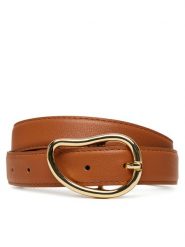 Pieces Pasek Damski Pcsigne Jeans Belt 17156585 Brązowy. Brązowe paski Pieces, bez wzorów, z jeansu. Za 69.99 zł.