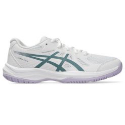 Buty Do Siatkówki Asics Upcourt 6 Gs Dorośli. Czarne buty do biegania ASICS, bez wzorów, z gumy, bez zapięcia, do biegania. Za 292.99 zł.