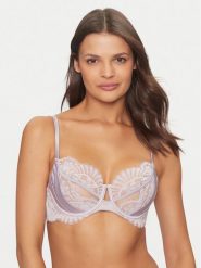 Hunkemöller Biustonosz z fiszbiną Almendra 205522 Fioletowy. Fioletowe biustonosze Hunkemöller, bez wzorów, z syntetyku. Za 119.99 zł.