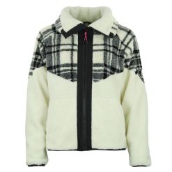 Polar damski zapinany na zamek Peak Mountain Sherpa 350G. Białe bluzy z polaru Peak Mountain, bez wzorów, z polaru. W wyprzedaży za 297.50 zł.