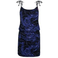 Sukienka letnia LOAP Betynka bawełniana damska XS. Fioletowe sukienki Lolë, xs, bez wzorów, z bawełny, sportowe, bez kołnierzyka, bez ramiączek, sportowe. Za 136.99 zł.