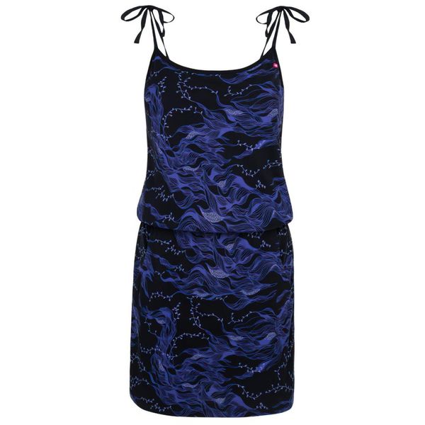 Sukienka letnia LOAP Betynka bawełniana damska XS. Fioletowe sukienki Lolë, xs, bez wzorów, z bawełny, sportowe, bez kołnierzyka, bez ramiączek, sportowe. Za 136.99 zł.