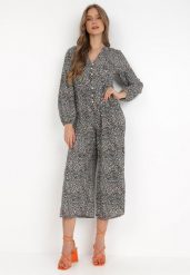 Czarny Kombinezon Pyrhele. Czarne sukienki Born2be, na co dzień, l, bez wzorów, eleganckie, bez kołnierzyka, bez ramiączek, proste. Za 149.99 zł.