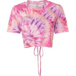 T-shirt batikowy. T-shirty bonprix, bez wzorów, bez kołnierzyka, bez ramiączek. Za 29.99 zł.