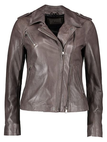 7eleven Skórzana kurtka "Nico" w kolorze szarym rozmiar: 42. Szare kurtki 7eleven, bez wzorów, ze skóry, bez kaptura. Za 525.86 zł.