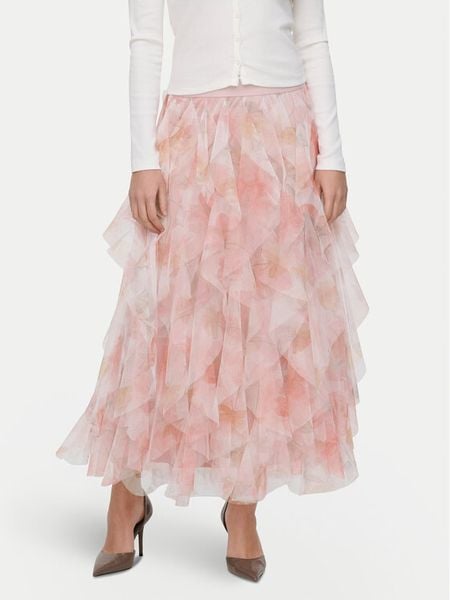 ONLY Spódnica tiulowa Sky 15374548 Różowy Regular Fit. Czerwone spódnice ONLY, l, bez wzorów, z syntetyku, midi. Za 164.99 zł.