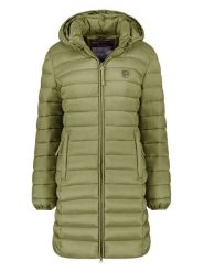 Geographical Norway Płaszcz pikowany "Atikotal" w kolorze zielonym rozmiar: XL. Zielone płaszcze Geographical Norway, xl, bez wzorów, bez kaptura. Za 178.79 zł.