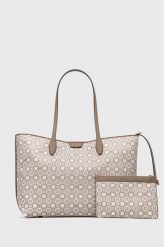 Kate Spade torebka kolor beżowy. Brązowe shopper bag Kate Spade, bez wzorów, bez dodatków. Za 1,619.90 zł.
