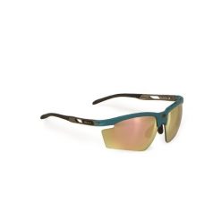 Okulary Rudy Project MAGNUS LIGHT TEAL MATTE - Multilaser Gold. Brązowe okulary przeciwsłoneczne Rudy Project, bez wzorów. Za 880.00 zł.