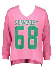Miss goodlife Bluza "Newport" w kolorze różowym rozmiar: XL. Różowe bluzy miss goodlife, xl, bez wzorów, z bawełny, bez kaptura. Za 185.32 zł.