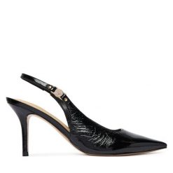 Szpilki Guess. Czarne szpilki Guess, z aplikacjami, bez obcasa, na szpilce, bez zapięcia. Za 634.99 zł.